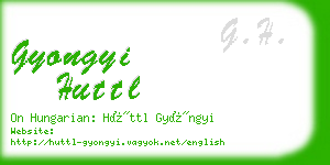 gyongyi huttl business card